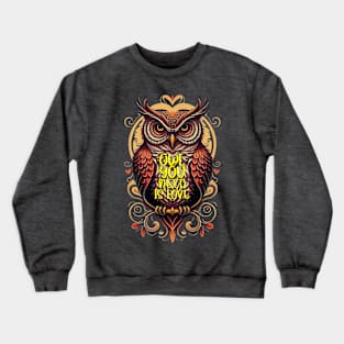 Owl Love Crewneck Sweatshirt
